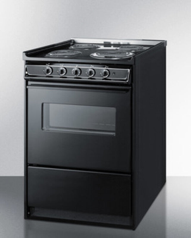 24" Wide Electric Coil Range - (TEM610CRW)