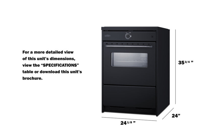 24" Wide Induction Range - (TEM665CW)