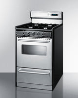 20" Wide Gas Range, Open Burners - (TNM1307BKW)