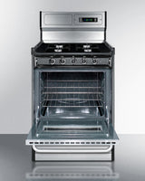 24" Wide Gas Range, Open Burners - (TNM6307BKW)