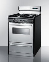 24" Wide Gas Range, Open Burners - (TNM6307BKW)