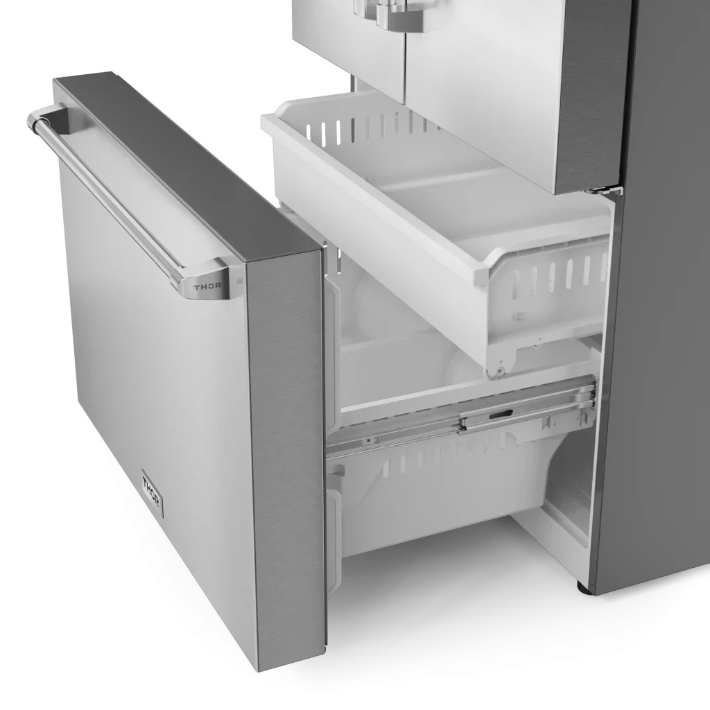 36 Inch Professional French Door Refrigerator With Ice And Water Dispenser - (TRF3628FFD) -