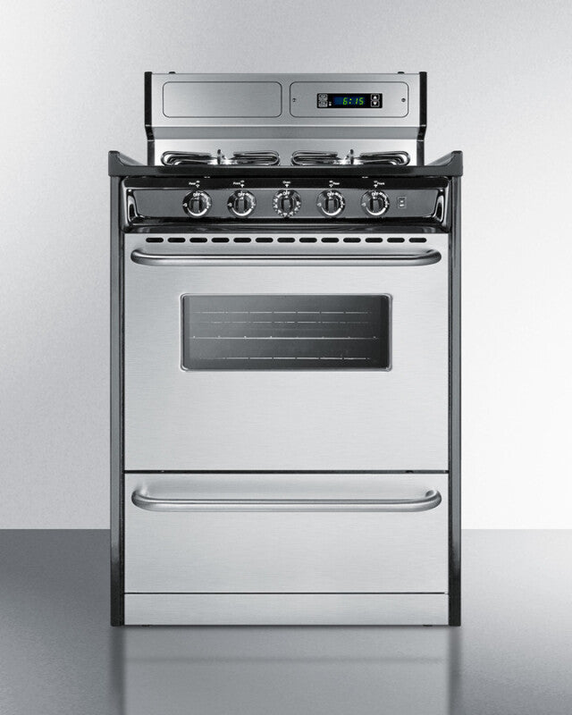 24" Wide Gas Range, Sealed Burners - (TTM6307BKSW)