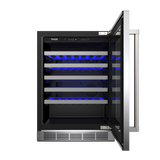 24-inch Single Zone Wine Cooler, 46 Wine Bottle Capacity - (TWC24US) -