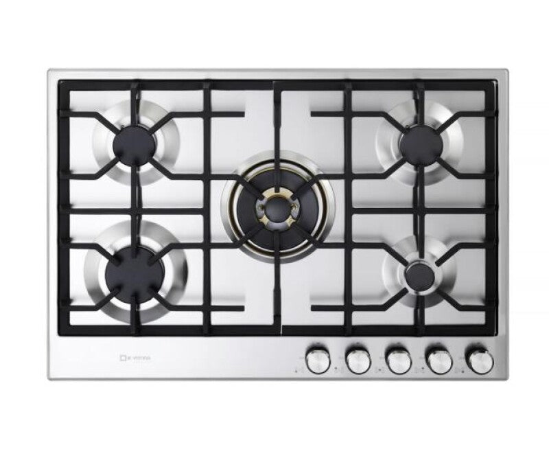 Verona 30" Designer Gas Cooktop-Brass Burners SS - (VDGCT530FSS) - VERONA