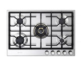 Verona 30" Designer Gas Cooktop-Brass Burners SS - (VDGCT530FSS) - VERONA