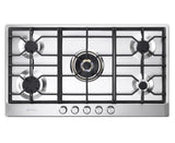 Verona 36" Designer Gas Cooktop-Brass Burners SS - (VDGCT536FSS) - VERONA