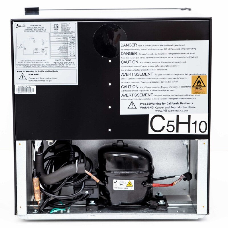 1.4 cu. ft. Refrigerator or Freezer - (VFR14PSIS) - AVANTI