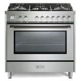 Verona Prima 36" Gas Range - (VPRFSGG365SS) -