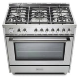 Verona Prima 36" Gas Range - (VPRFSGG365SS) -