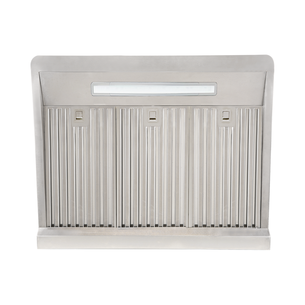 Vesta VRH-ALEXANDRIA-30SS range hood underside with baffle filters