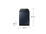 4.5 cu. ft. Top Load Washer with Self Clean in White - (WA45N3050AW) - SAMSUNG