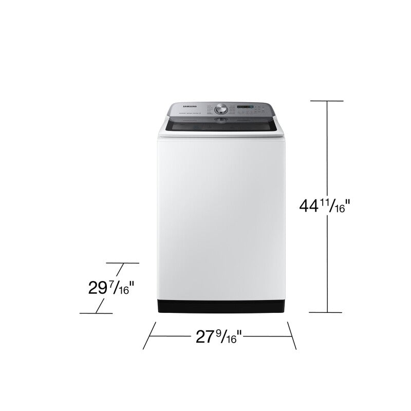 5.1 cu. ft. Large Capacity Smart Top Load Washer with ActiveWave™ Agitator and Super Speed Wash in White - (WA51DG5505AWUS)