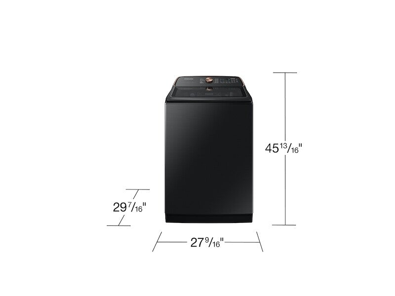 5.4 cu. ft. Extra-Large Capacity Smart Top Load Washer with Pet Care Solution and Auto Dispense System in Brushed Black - (WA54CG7550AVA4)