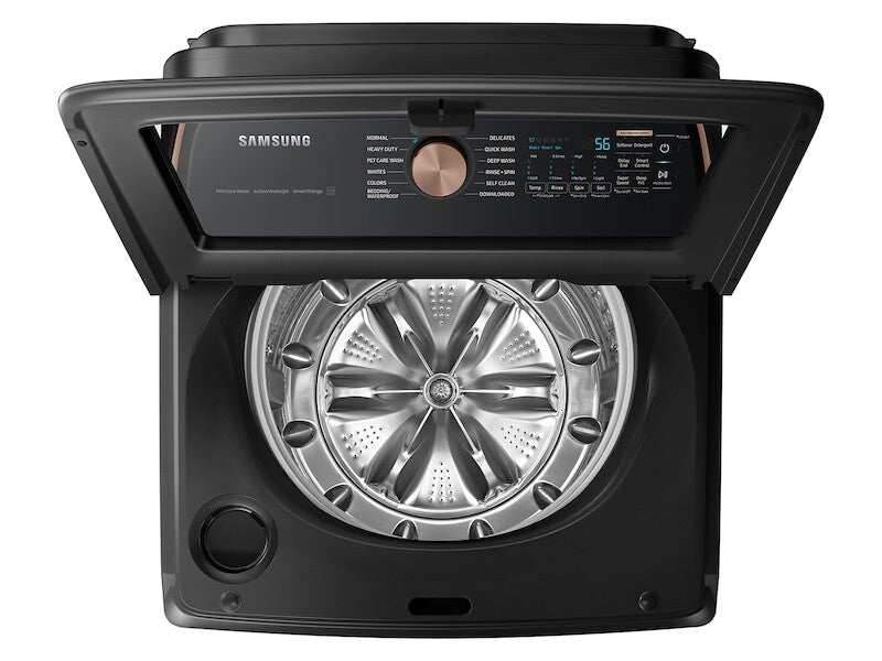 5.4 cu. ft. Extra-Large Capacity Smart Top Load Washer with Pet Care Solution and Auto Dispense System in Brushed Black - (WA54CG7550AVA4)