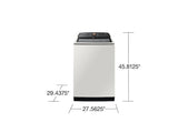 5.5 cu. ft. Extra-Large Capacity Smart Top Load Washer with Super Speed Wash in Ivory - (WA55A7300AEUS)
