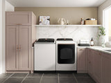 5.5 cu. ft. Extra-Large Capacity Smart Top Load Washer with Super Speed Wash in Ivory - (WA55A7300AEUS)