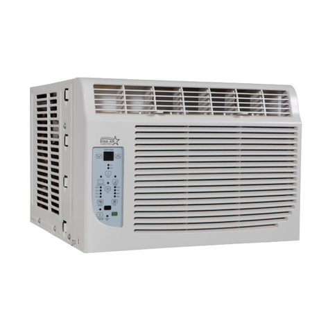 Star Air Kontrol 18,000 BTU window air conditioner WAC-18AC-220V control panel and display