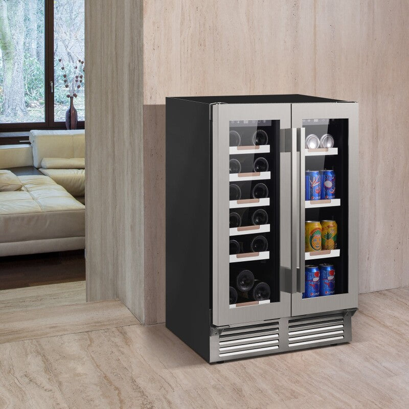 ELITE Series Side by Side Wine and Beverage Center - (WBE1956Z3S) - AVANTI