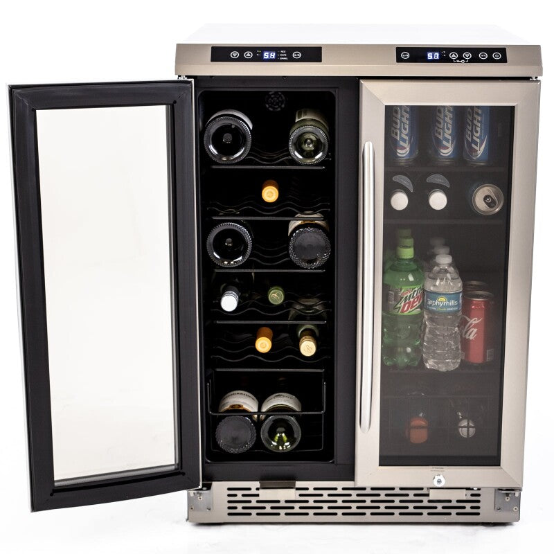 19 Bottle / 66 Can Dual-Zone Wine & Beverage Center - (WBV19DZ) - AVANTI