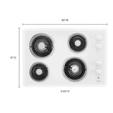 Whirlpool?? 30" Electric Cooktop - (WCC31430AW) - WHIRLPOOL