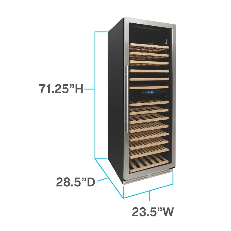 154 Bottle DESIGNER Series Dual-Zone Wine Cooler - (WCD165DZ3S) - AVANTI