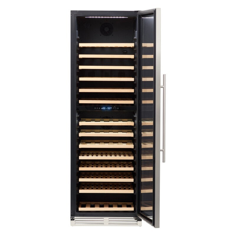 154 Bottle DESIGNER Series Dual-Zone Wine Cooler - (WCD165DZ3S) - AVANTI