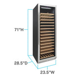 165 Bottle DESIGNER Series Wine Cooler - (WCD176SZ3S) - AVANTI