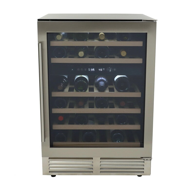 43 Bottle DESIGNER Series Dual-Zone Wine Cooler - (WCD46DZ3S) - AVANTI