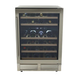 43 Bottle DESIGNER Series Dual-Zone Wine Cooler - (WCD46DZ3S) - AVANTI