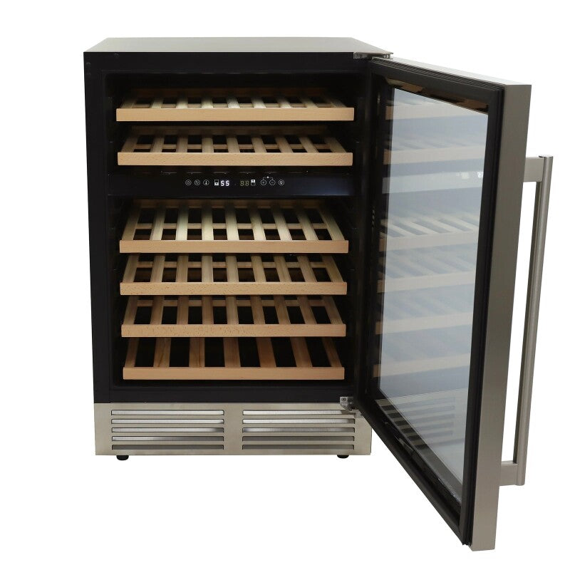 43 Bottle DESIGNER Series Dual-Zone Wine Cooler - (WCD46DZ3S) - AVANTI