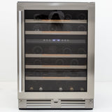 46 Bottle ELITE Series Dual-Zone Wine Cooler - (WCDE46R3S) - AVANTI
