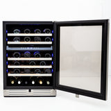 46 Bottle ELITE Series Dual-Zone Wine Cooler - (WCDE46R3S) - AVANTI