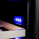 46 Bottle ELITE Series Dual-Zone Wine Cooler - (WCDE46R3S) - AVANTI