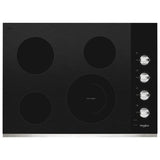 30-inch Electric Ceramic Glass Cooktop with Dual Radiant Element - (WCE55US0HS) - WHIRLPOOL