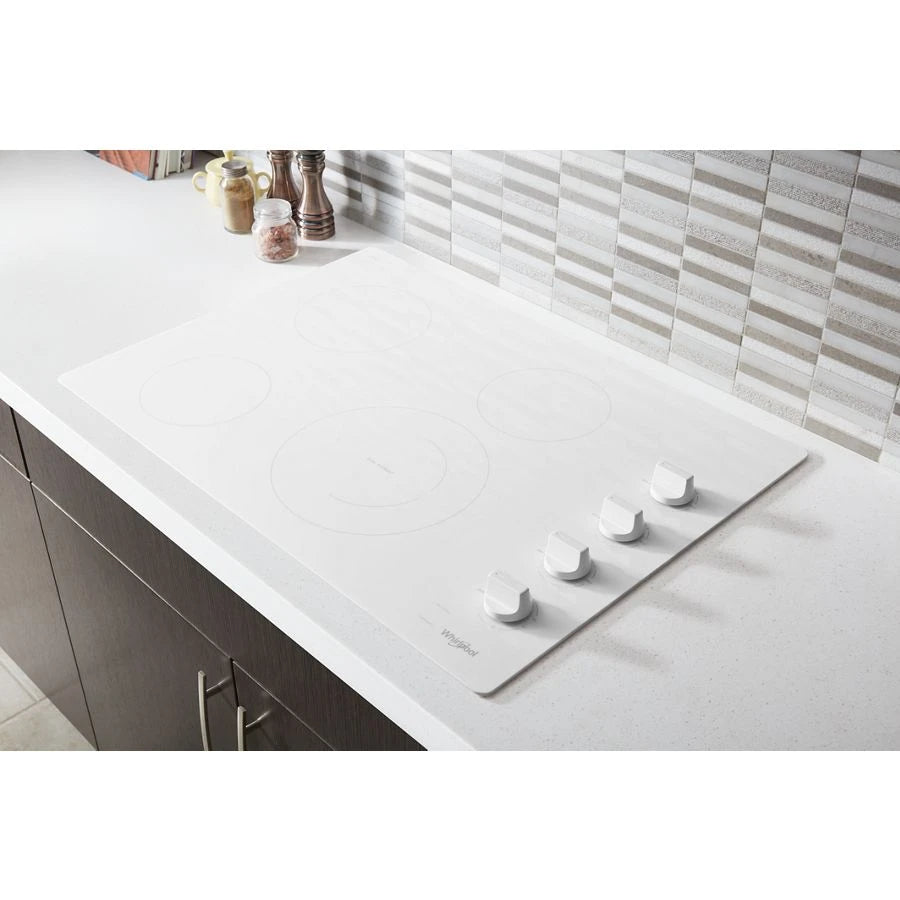 30-inch Electric Ceramic Glass Cooktop with Dual Radiant Element - (WCE55US0HW)