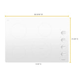 30-inch Electric Ceramic Glass Cooktop with Dual Radiant Element - (WCE55US0HW)