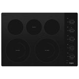 30-inch Electric Ceramic Glass Cooktop with Two Dual Radiant Elements - (WCE77US0HB) - WHIRLPOOL
