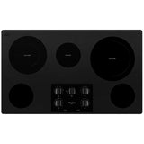 36-inch Electric Ceramic Glass Cooktop with Two Dual Radiant Elements - (WCE77US6HB)