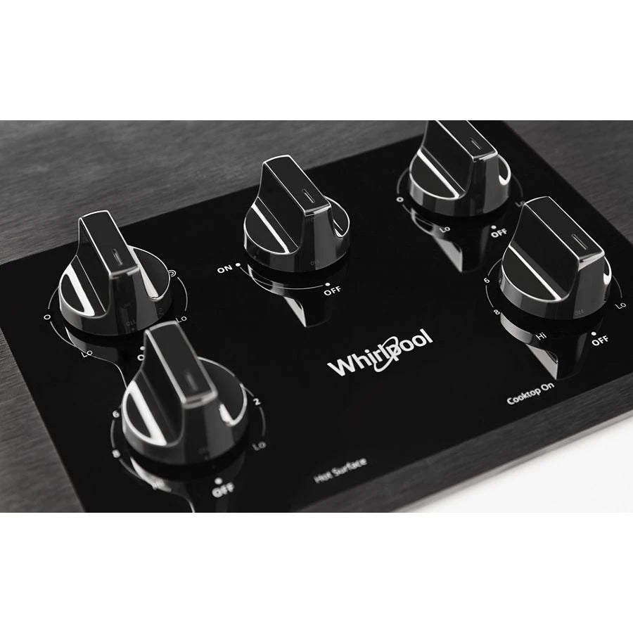 36-inch Electric Ceramic Glass Cooktop with Two Dual Radiant Elements - (WCE77US6HB)