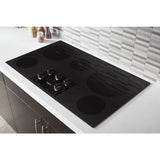 36-inch Electric Ceramic Glass Cooktop with Two Dual Radiant Elements - (WCE77US6HB)
