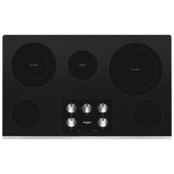 36-inch Electric Ceramic Glass Cooktop with Two Dual Radiant Elements - (WCE77US6HS) - WHIRLPOOL