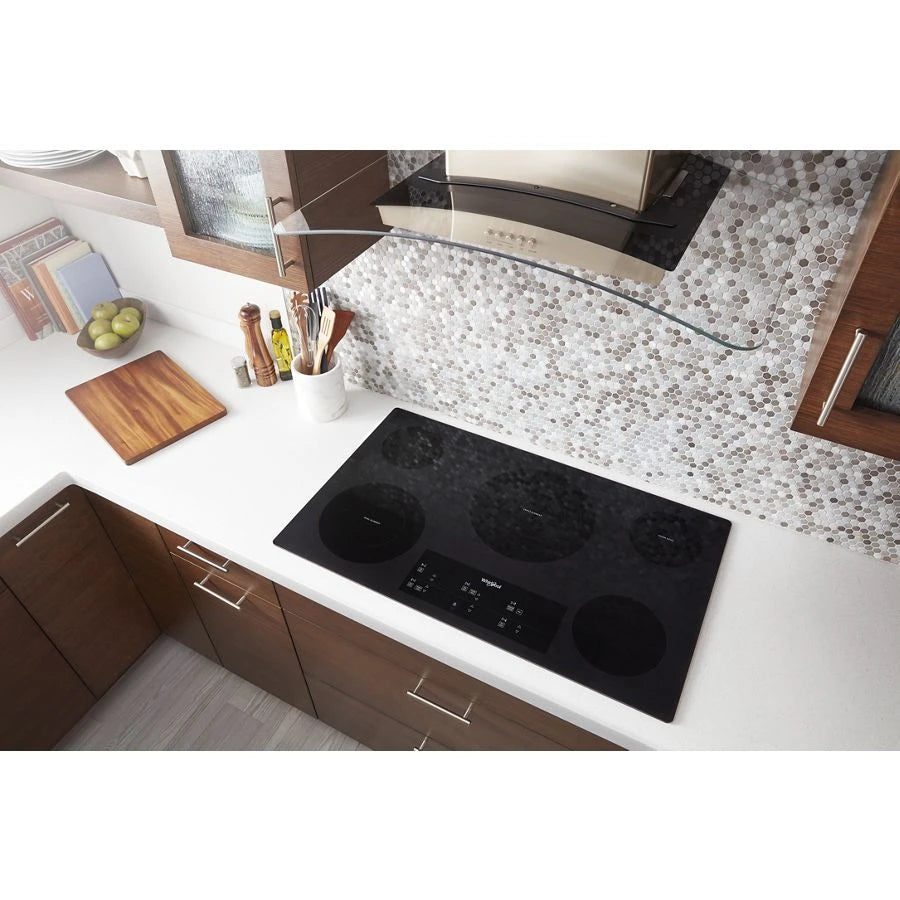 36-inch Electric Ceramic Glass Cooktop with Triple Radiant Element - (WCE97US6KB)