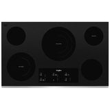 36-inch Electric Ceramic Glass Cooktop with Triple Radiant Element - (WCE97US6KS)
