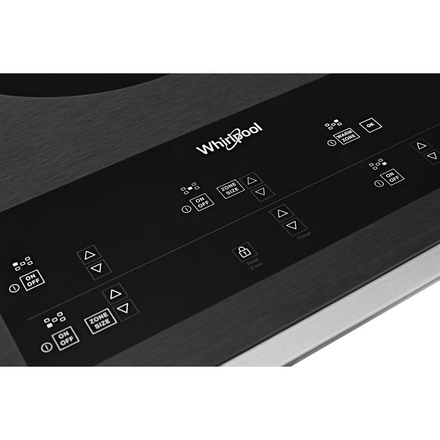 36-inch Electric Ceramic Glass Cooktop with Triple Radiant Element - (WCE97US6KS)