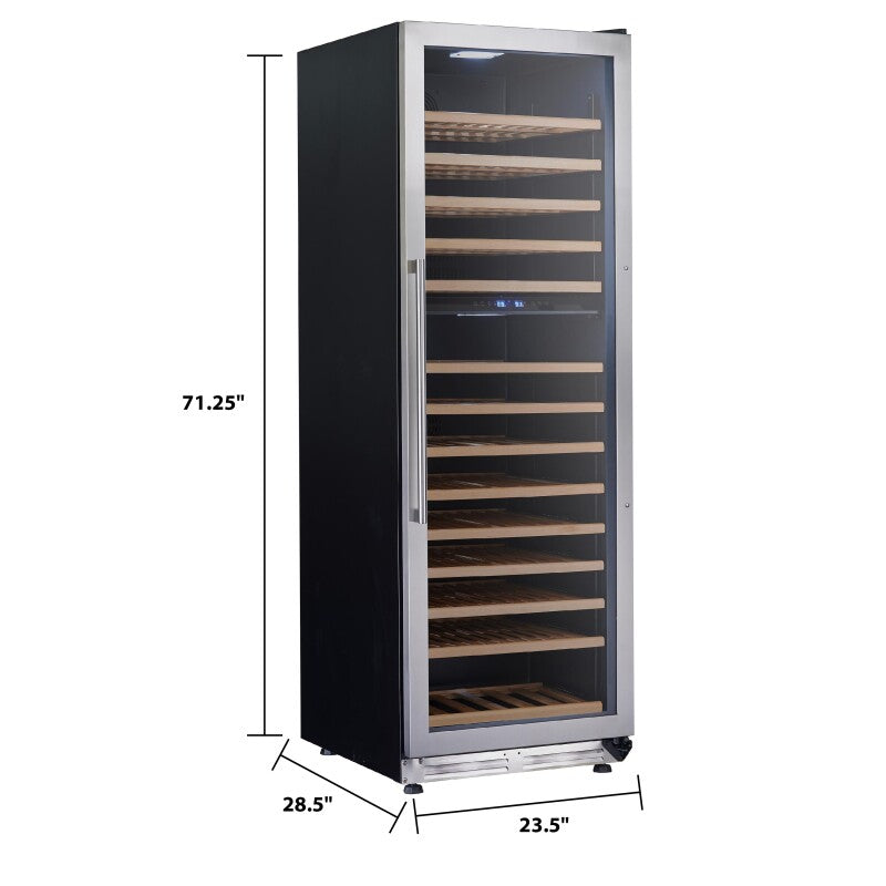 154 Bottle DESIGNER Series Dual-Zone Wine Cooler - (WCF154S3SD) - AVANTI