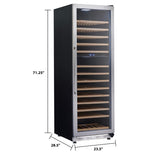 154 Bottle DESIGNER Series Dual-Zone Wine Cooler - (WCF154S3SD) - AVANTI
