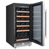 28 Bottle DESIGNER Series Wine Cooler - (WCF281E3SS) - AVANTI