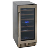 28 Bottle DESIGNER Series Dual-Zone Wine Cooler - (WCF282E3SD) - AVANTI