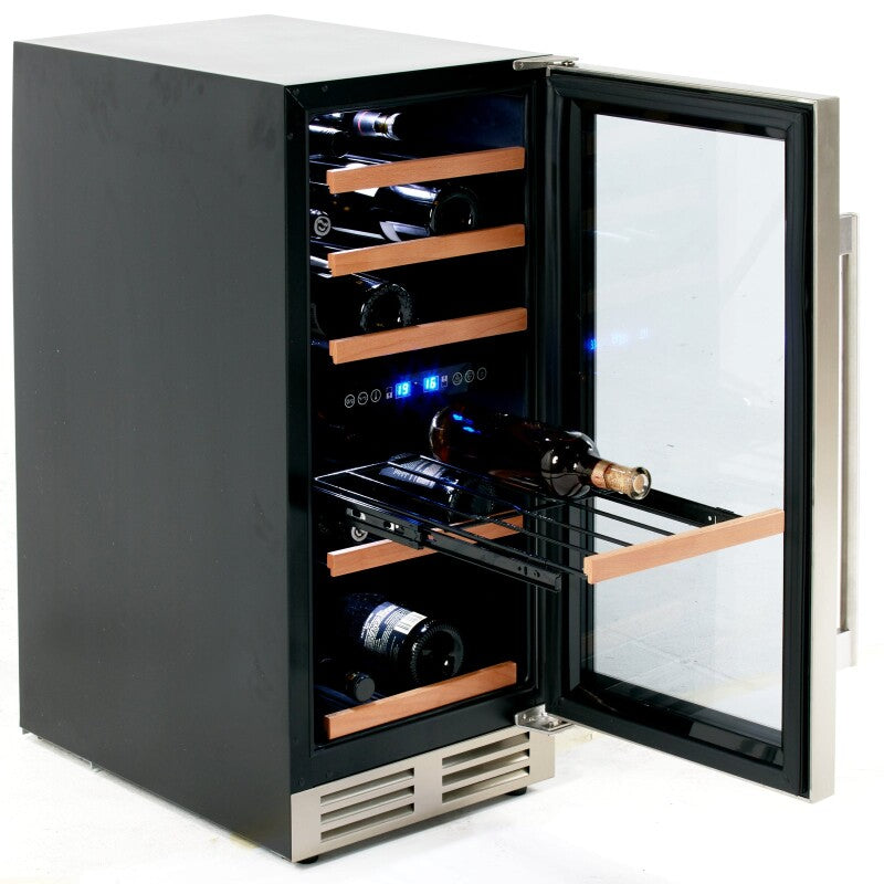 28 Bottle DESIGNER Series Dual-Zone Wine Cooler - (WCF282E3SD) - AVANTI